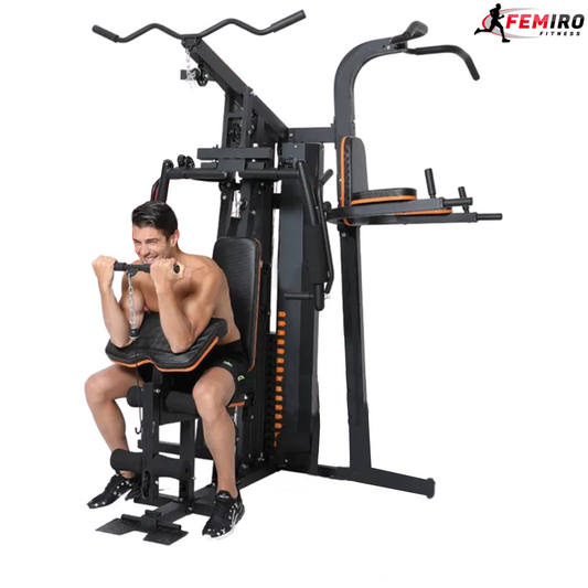 HG-213 Multi Home Gym (72 Kgs Weight Stack + Chin Up / Pull Up / Push Up Stand)