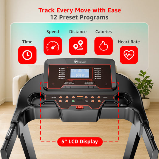 TAC-225 Motorized Treadmill with Auto Incline