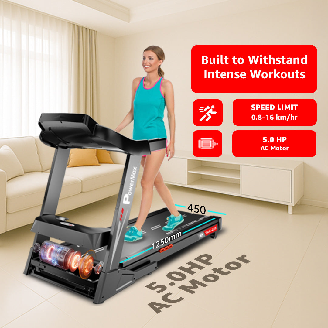 TAC-225 Motorized Treadmill with Auto Incline
