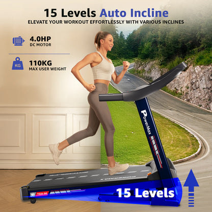 TDA-96 Motorized Treadmill with Bluetooth App for Android & iOS