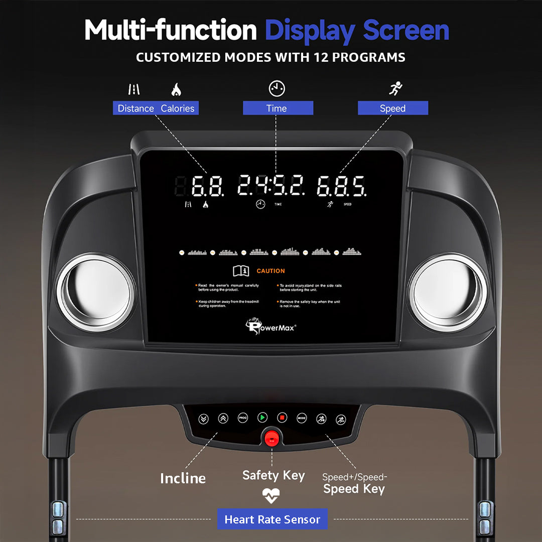 TDA-96 Motorized Treadmill with Bluetooth App for Android & iOS