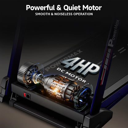 TDA-96 Motorized Treadmill with Bluetooth App for Android & iOS