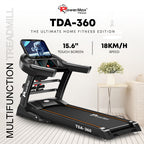TDA-360 15.6inch HD Display Motorized Treadmill with Auto Incline