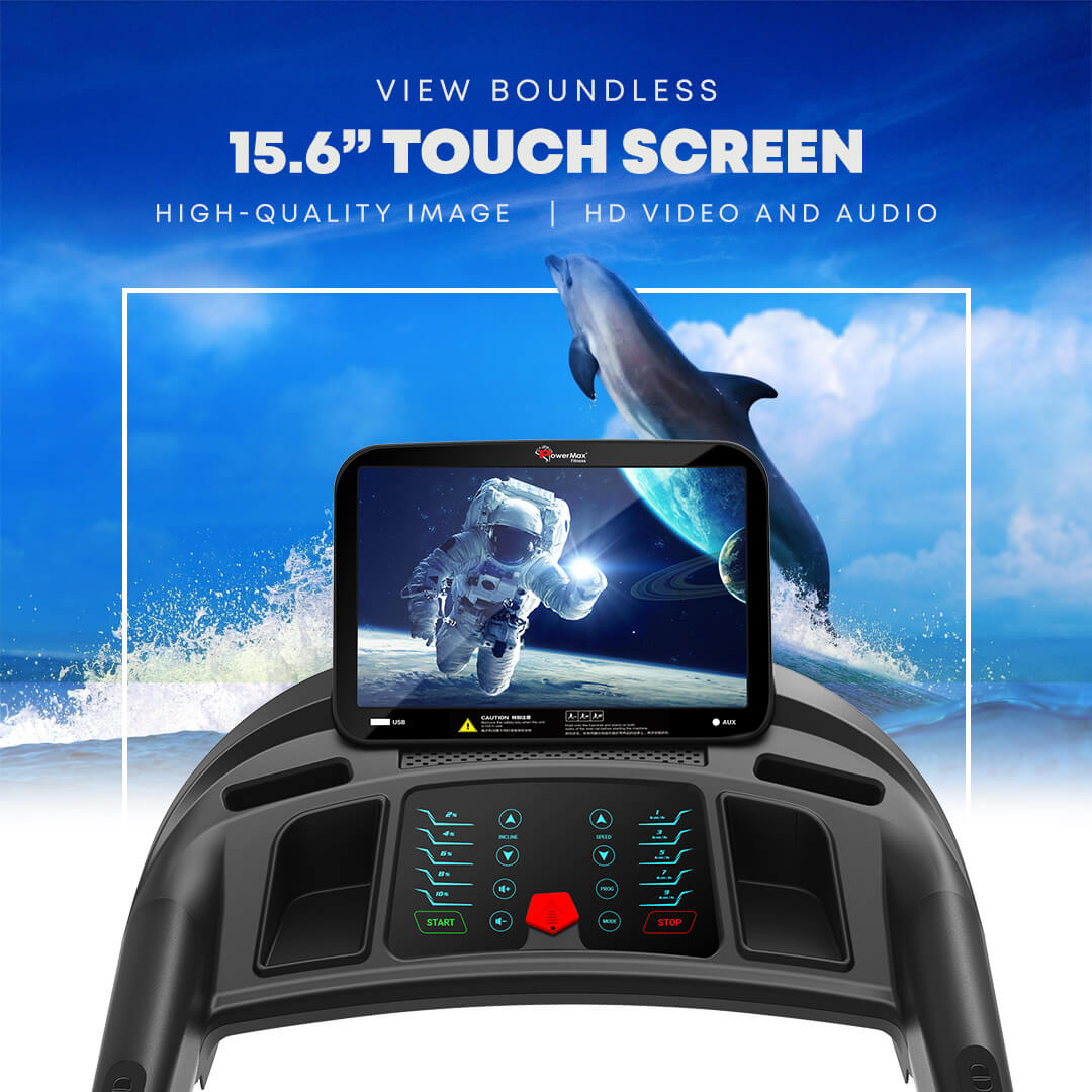 TDA-360 15.6inch HD Display Motorized Treadmill with Auto Incline