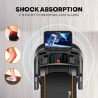 TDA-360 15.6inch HD Display Motorized Treadmill with Auto Incline