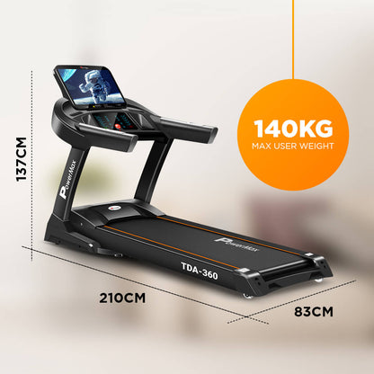 TDA-360 15.6inch HD Display Motorized Treadmill with Auto Incline
