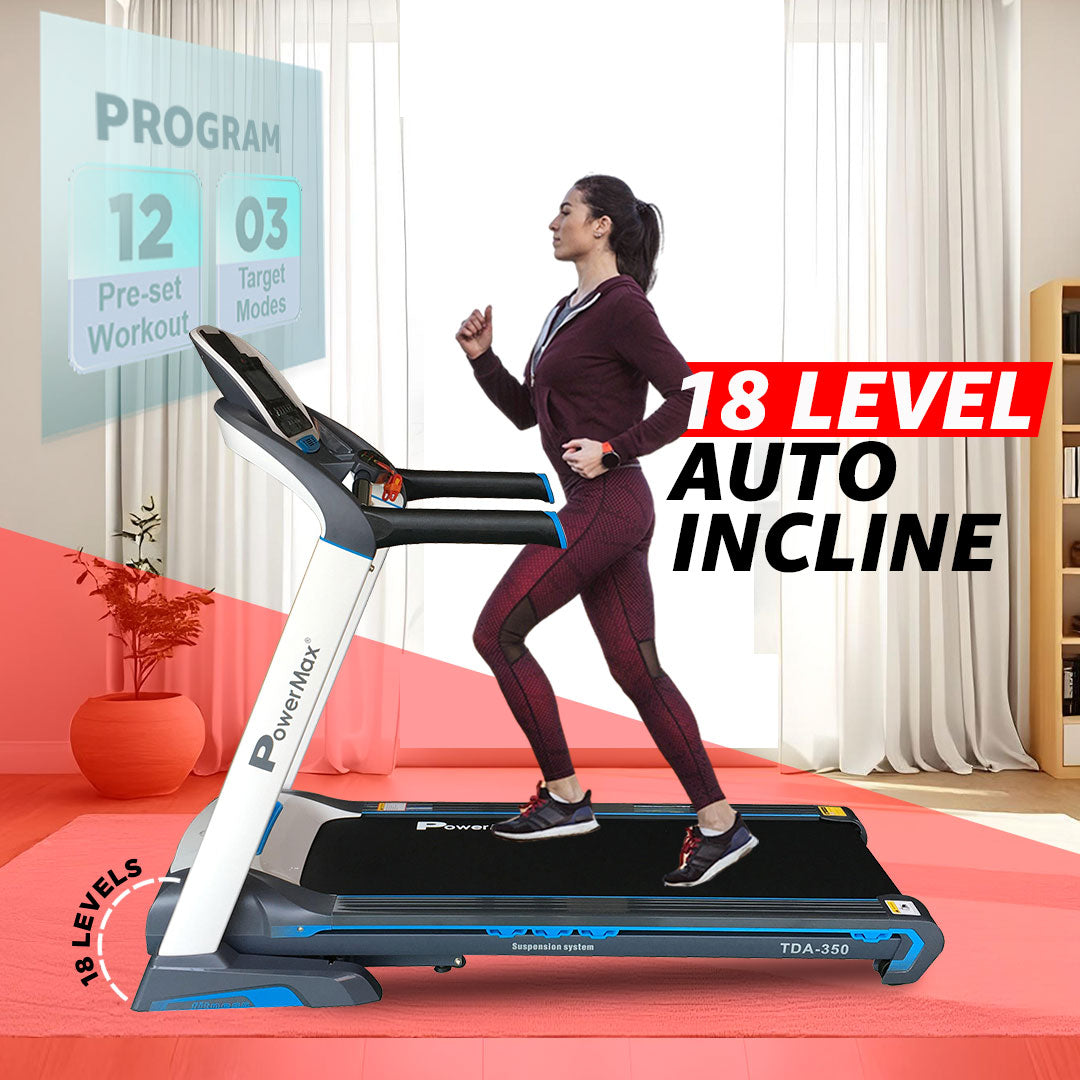 TDA-350 Motorised Treadmill with 400m Track UI