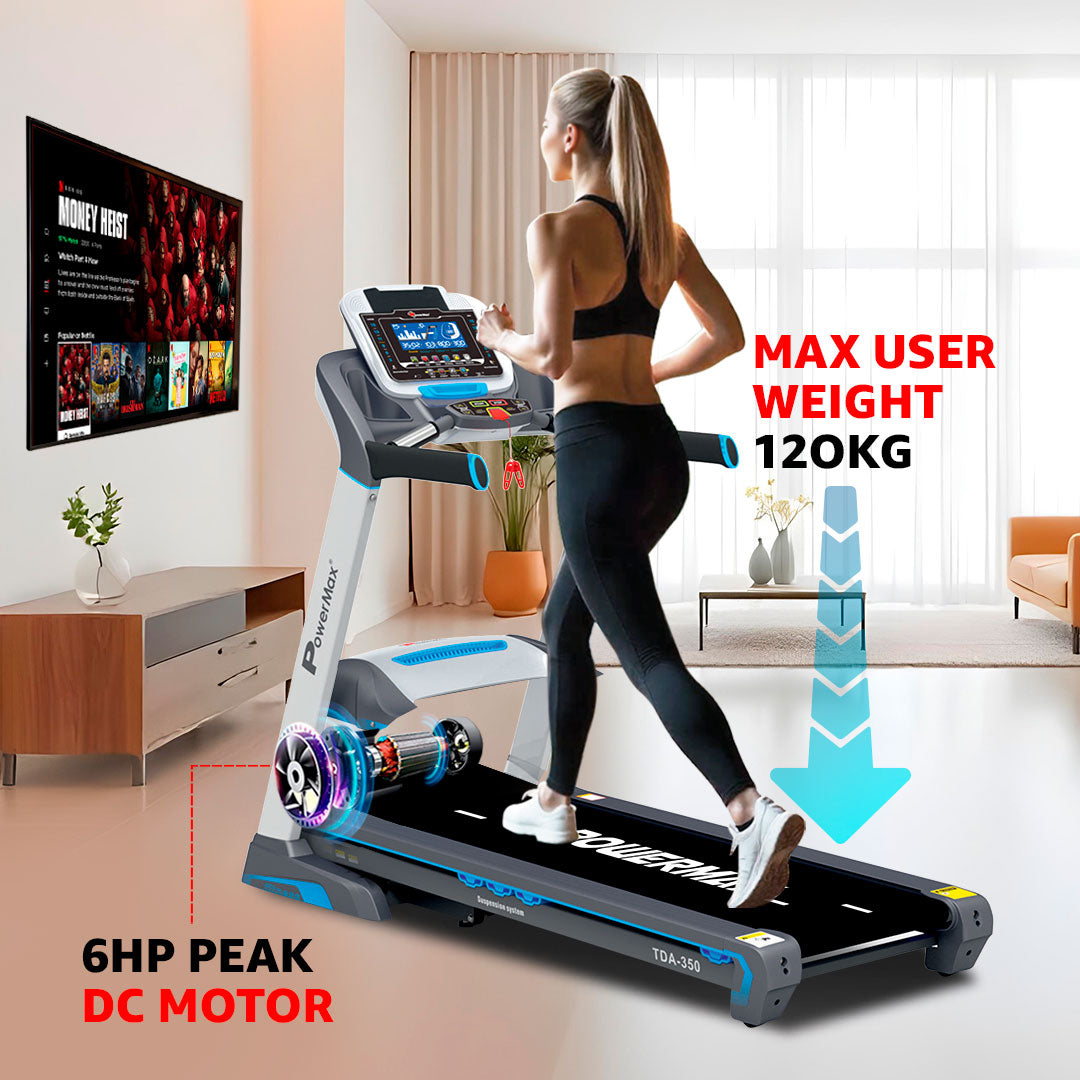 TDA-350 Motorised Treadmill with 400m Track UI