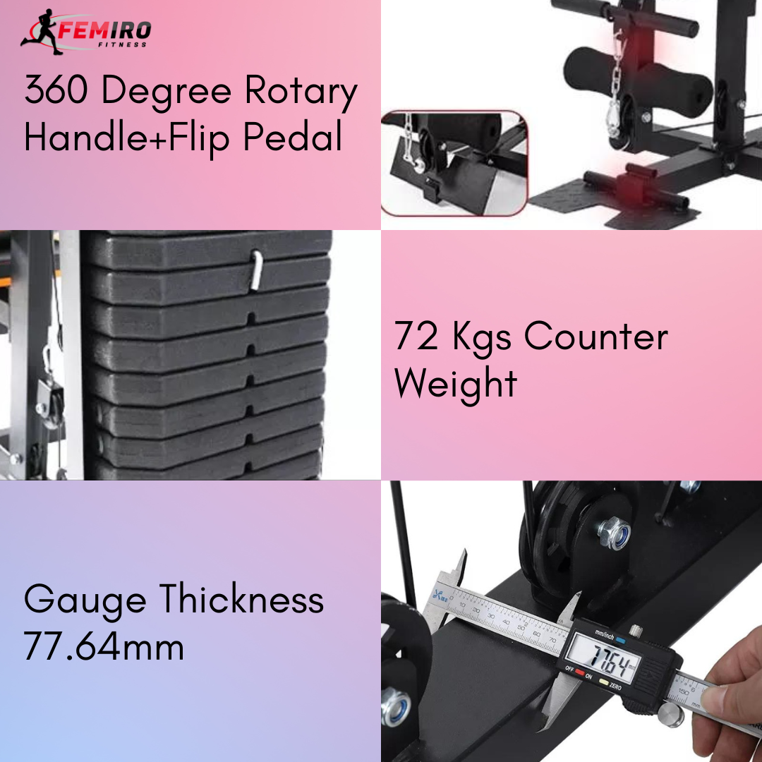 HG-212 Multi Home Gym (72 Kgs Weight Stack)