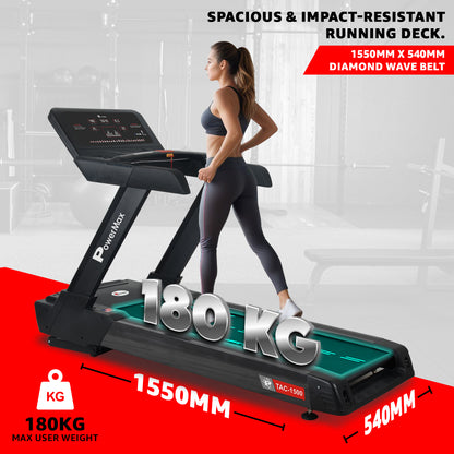 TAC-1500 Commercial AC Motorized Treadmill with Auto Incline