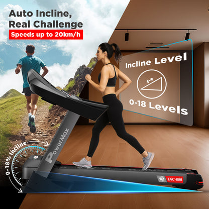 TAC-600 Semi-Commercial Motorized Treadmill with Android & iOS App