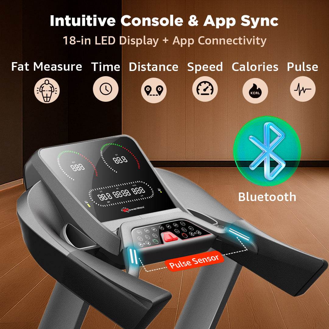 TAC-600 Semi-Commercial Motorized Treadmill with Android & iOS App