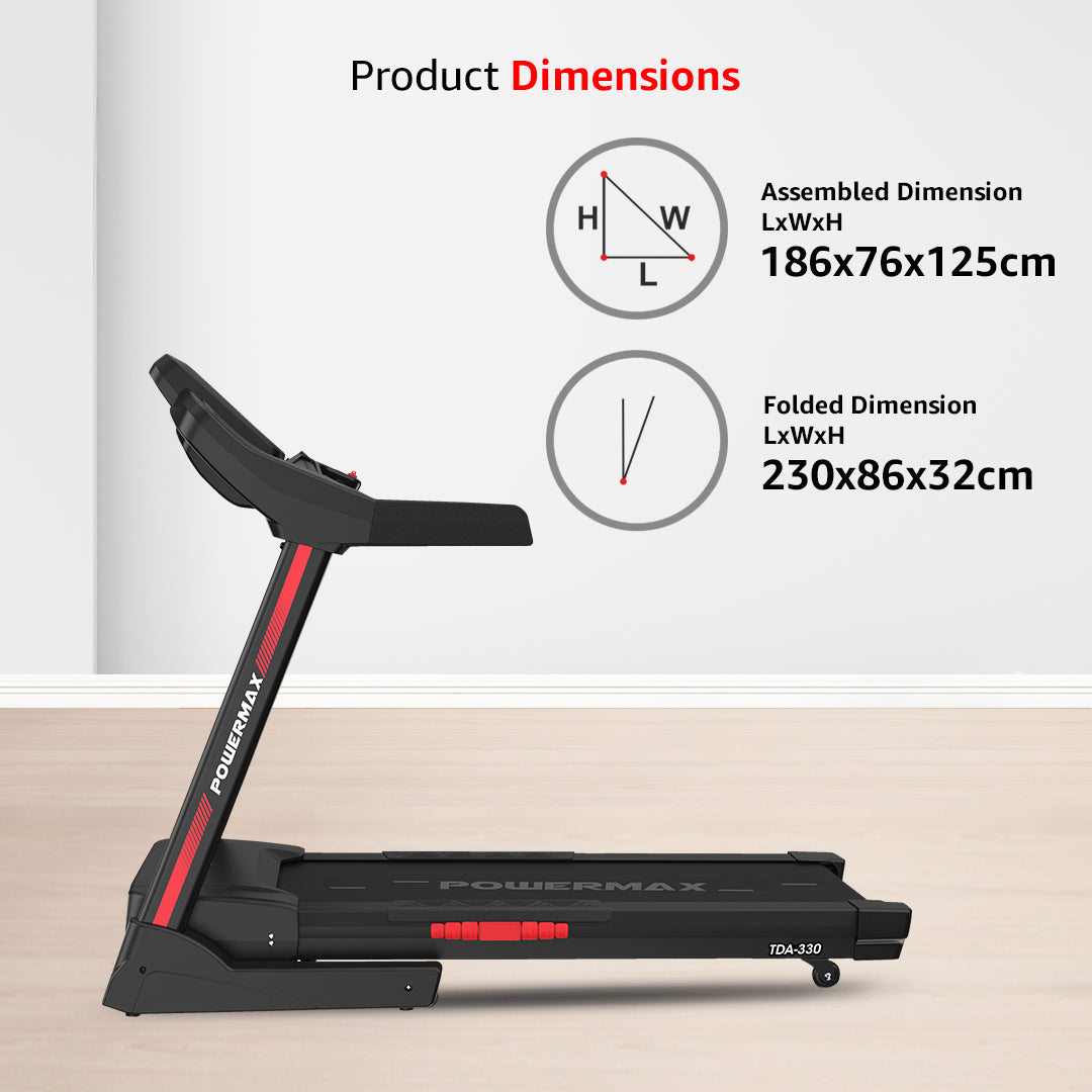 TDA-330 Motorized Treadmill with Cooling Fan