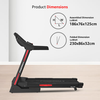TDA-330 Motorized Treadmill with Cooling Fan